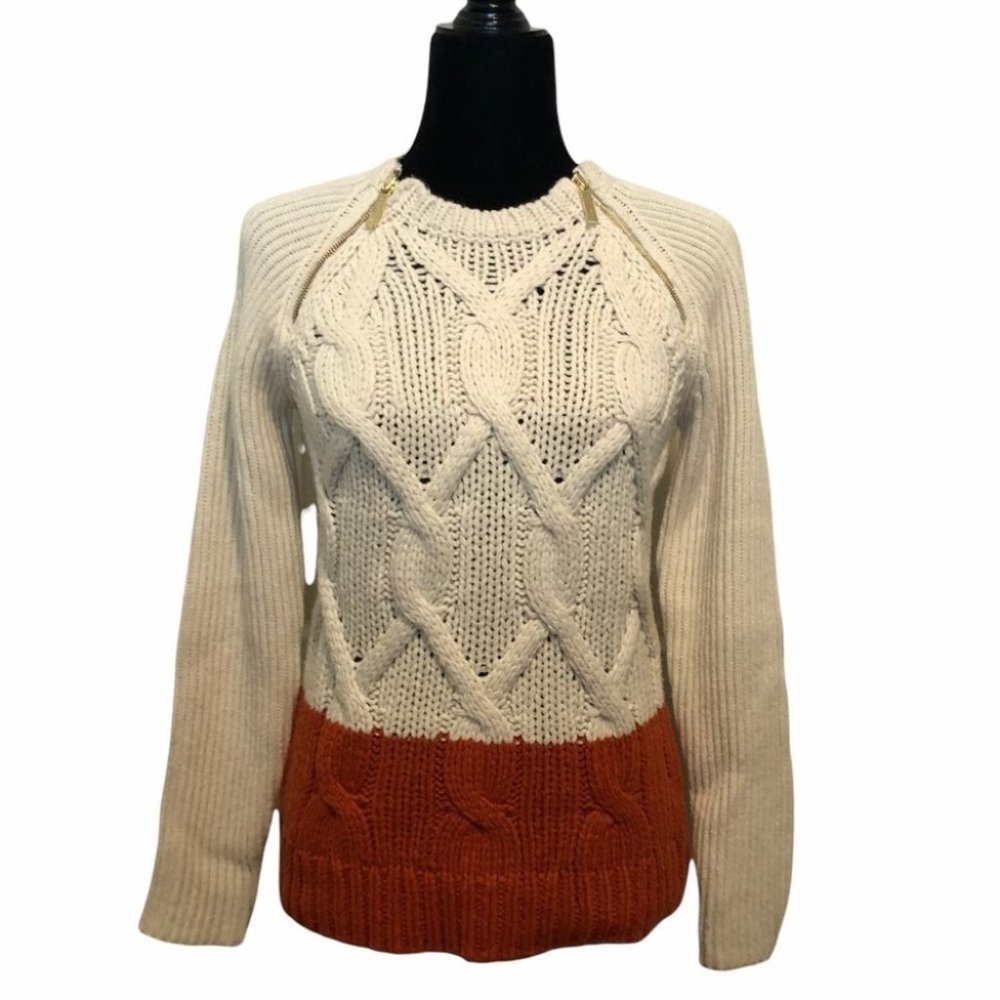 Michael Michael Kors Cable Knit Sweater, Two-Tone